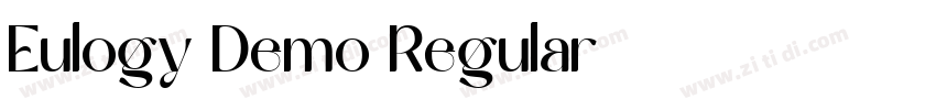 Eulogy Demo Regular字体转换